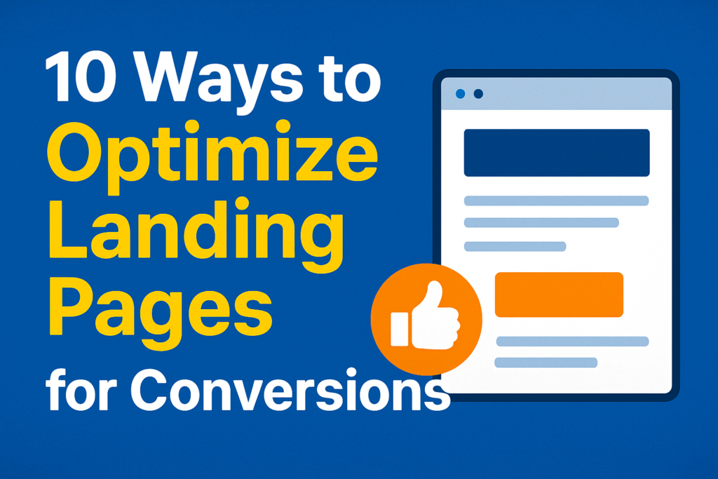 10 Ways to Optimize Landing Pages for Conversions